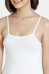 Zivame Girls Knit Cotton Camisole - Snow White — thumbnail 5